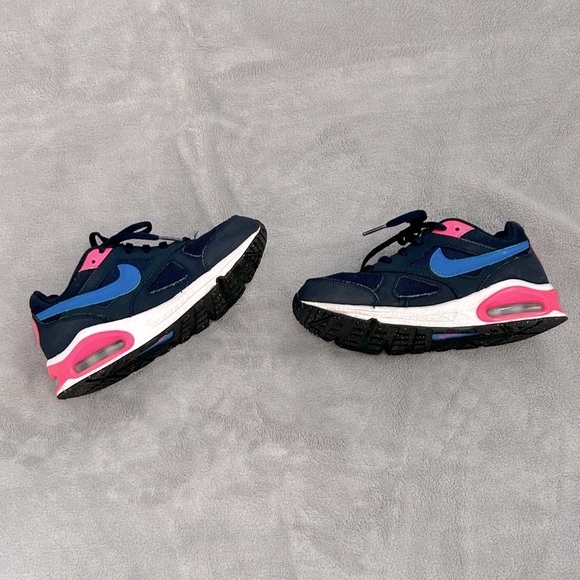 Nike AirMax Navy Pink Shoes 1Y - Picture 3 of 10